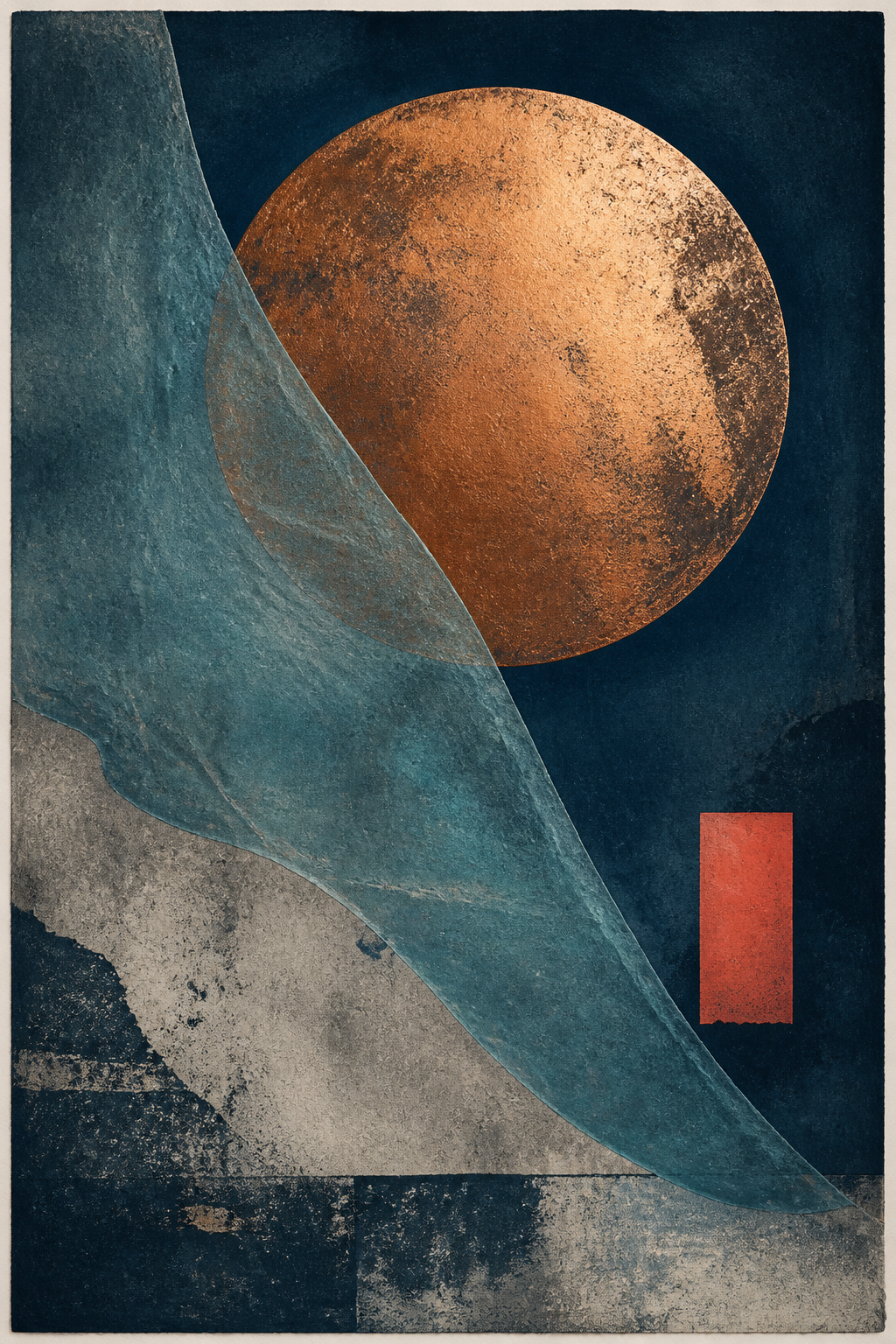 Copper Moon, an original abstract ROOMFIELD printable artwork